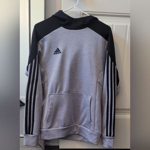 Adidas women's gray hoodie (inside fleece), size small